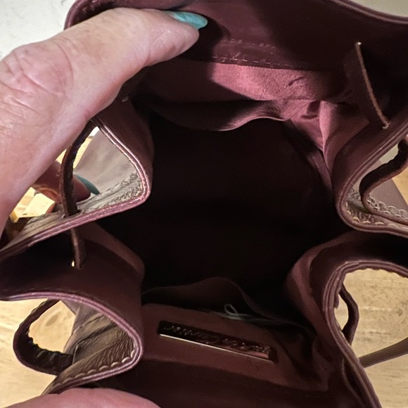 Cartier Burgundy Leather Bucket Bag - Picture 8 of 11